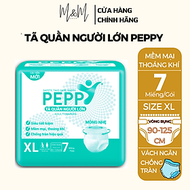 Tã bỉm quần người lớn, người già Peppy M8/L7/XL8 mỏng, nhẹ, thoáng