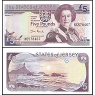 Jersey 2000 5 Pounds UNC (P-27)