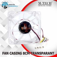 8 Cm Transparent Cpu Casing Fan