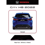 Honda City HB 2022 Acrylic Kereta Plate Nombor Papan Belakang Penuh Logo Produk Baru