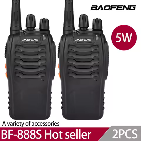 2Pcs/Lot baofeng BF-888S Walkie Talkie Two-way Radio Set BF 888s UHF 400-470MHz 16CH walkie-talkie R