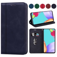 Business Style Phone Case For OPPO F5 F7 F9 F19 Pro+ F21 Pro F23 F25 Pro Card Holder Magnetic Flip C