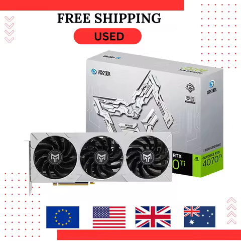 USED Graphic Card RTX 4070Ti Metal Master OC 12GB GDDR6X 192Bit RTX 4070Ti 12VHPWR Gaming GPU Video 