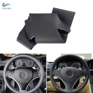 For BMW E90 320i 325i 330i 335i E87 120i 130i 120d X1 E84 Car Steering Wheel Perforated Leather Brai