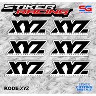 XYZ Racing Stickers Cool, Neat CuttingPerformance