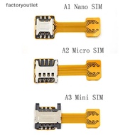 FCMY Hybrid Dual Micro Nano SIM Card Adapter Converter Extension SD Slot Android FAC