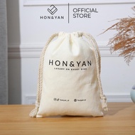 HONYAN Tas Serut Kecil Tas Canvas Branded Import Ori Kantong Perhiasan