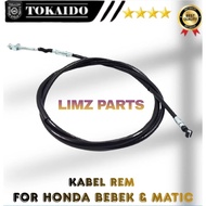 HONDA BRAKE CABLE MOTORCYCLE BEBEK & MATIC TOKAIDO.AVAILABLE: -SUPRA/GRAND/FIT -KARISMA/KIRANA -VARI