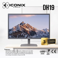 Iconix DH19 Monitor 18,5" HD 3-Side 75Hz 19 Inch LED Monitor