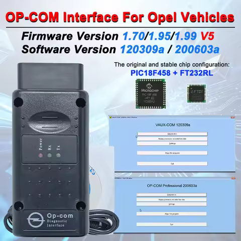 Chip Opcom V2014 V1.99/1.95/1.70 For Opel Flash Firmware Update OBD2 Diagnostic Scanner Tool With PI