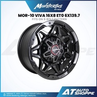 Monsterims MOR-10 Viva - Satin Black 16x8 ET0 6x139.7  (1 Piece)