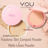 YOU The Simplicity Flawless Skin Compact Powder Matte Loose Powder/