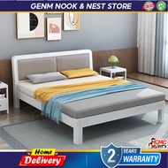 GENM Modern Bed Reinforce Single Bed Thickening Platform Bed Simplicity Double Bed