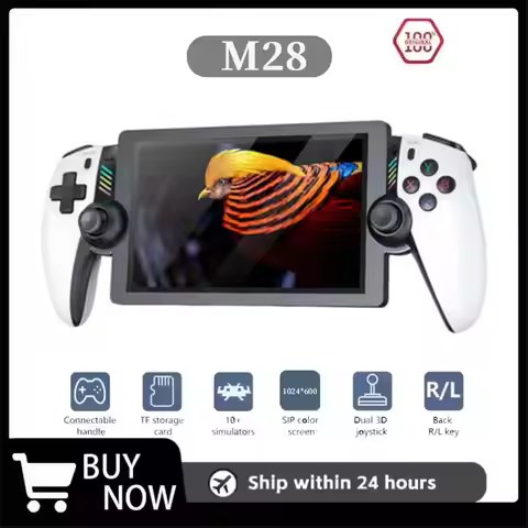 M28 Console Portable Retro Game 7.1" IPS Screen Handheld Game Players Emulator Pocket Video Player 1