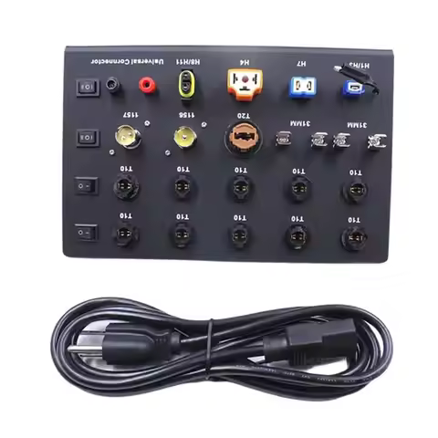 Auto Car Headlight Test Board HID Xenon LED Bulb T10 W5W Festoon C5W T20 7443 H1 H3 H7 H4 9005 Teste