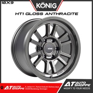 (1PC) KONIG HT1 GLOSS ANTHRACITE 18X9J ET0 6X139.7 SPORTRIM SPORTRIMS RIM RIMS WHEEL WHEELS