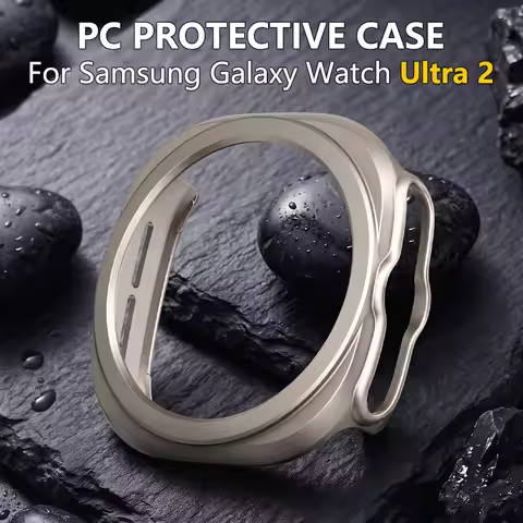 PC Case for Samsung Galaxy Watch Ultra 2 47mm Cover Hollow Protective Bumper All-Around Shell Galaxy