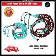 Tasbih kokka mesir 100 biji mix batu fairuz + FREEGIFT