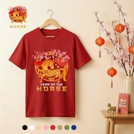 Lunar New Year Happy Chinese Of The Horse 2027 T-Shirt  Cotton High Quality Team Bonding Soft Breath