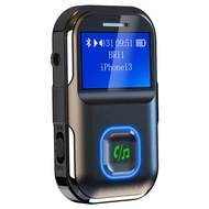 BR11 Car Bluetooth Audio Receiver Handsfree Screen Calls Audio Receiver 3.5mm Wireless Audio Adapter Receiver Portable MP3 Player