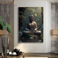 Buddha Posters and Printed Canvas in Nature Wall Art Zen Religion Meditation Buddhist Family Decorat