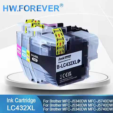 LC432 LC432XL Ink Cartridge Compatible for Brother MFC-J5340DW MFC-J5740DW J6540DW J6740DW J6940DW P