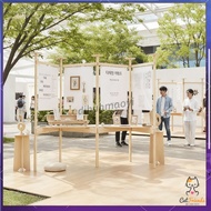 Multi-sided display stand wooden display rack publicity stand exhibition publicity stand booth decor