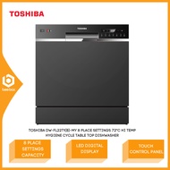 Toshiba Table Top Dishwasher 8 Place Setting 8L DW-FL22T1(B)-MY / DW-08T3(S)-MY / DWFL22T1 / DW08T3S