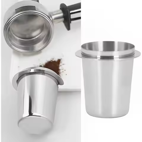 Coffee Dosing Cup 54mm, Stainless Steel Espresso Dosing Cup Espresso Coffee Machine Accessories,Comp
