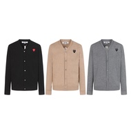 CDG Play V-neck Cardigan Sweater