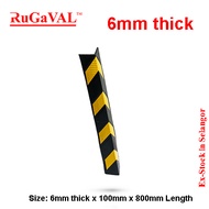 Discount clearanceRubber Corner Guard I 8mmx100mmx100mmx1mtr(L) I 6mm I800mm I Rubber L-Angle I Pill