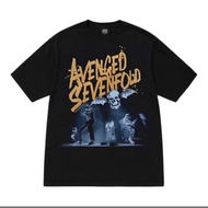 Pure Cotton A7X Revenge Cropped T-Shirt Tour High Neck Retro Printed SERAP Oversized Cotton Short Sl