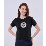 Mossimo Yvette Black Classic Cropped Fit Tee For Women