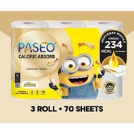 Paseo KITCHEN Tissue KITCHEN TOWEL Contents 3 Rolls/ Pack (1 ROLL 2ply 70sheets)