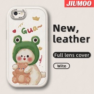 เคส JIUMOO สำหรับ IPhone 6 Plus IPhone 6S Plus IPhone 7 Plus IPhone 8 Plus SE 2020เคสการ์ตูนหมีน่ารักดีไซน์ใหม่เคสใส่โทรศัพท์หนังซิลิโคนนิ่มเคสมือถือกันกระแทกป้องกันการตกพร้อมเคสป้องกันกล้องคลุมทั้งหมดเลนส์