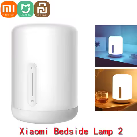NEW Xiaomi Mijia Smart Bedside Lamp 2 Night Light Voice Control Touch Switch Red Mi Home App Led Bul