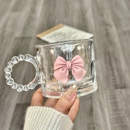 🔥 Barang Murah 🔥🇲🇾 Butterfly Glass Oat Breakfast Cup S Plate Set Handmade Girl Heart Birthday Gift