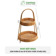 Khay giả mây nhiều tầng BAMBOOO ECO để đồ ăn thực phẩm trang trí trong nhà hàng  khách sạn  phòng bế