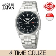 [Time Cruze] Seiko 5 SNK567J1 Automatic Japan Made Stainless Steel Black Dial Men Watch SNK567J SNK567