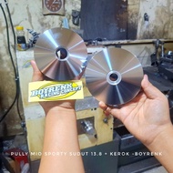 PULLY PULLEY SET ROLLER HOUSING CUSTOM MIO SPORTY 5TL|5LW 13.5 DEGREE CORNER|13.8 AND BOYRENK TRACK 