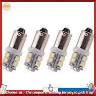 【W3SG】4x T11 BA9S  233 BAYONET 10 SMD LED Car Wedge Interior Side Light Bulb White