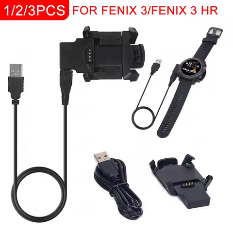 Smartwatch Clip Charging Dock for Garmin Fenix 3/Fenix 3 HR Watch Charger Cable