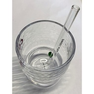 2pcs 14cm Lab-Grade Glass Straw - Thermal Shock Resistant, BPA-Free & Reusable (Number:2pcs) Glass S