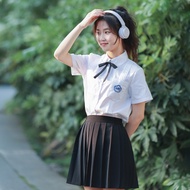 High School Students Class Uniform Preppy Style jk Uniform Summer Plus Size Short-Sleeved Shirt Taiw