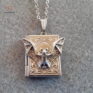Bag & Accessories  Gothic Flying Bat Book Locket Necklace, Gothic Jewelry, Gothic Necklace, Bats, Va