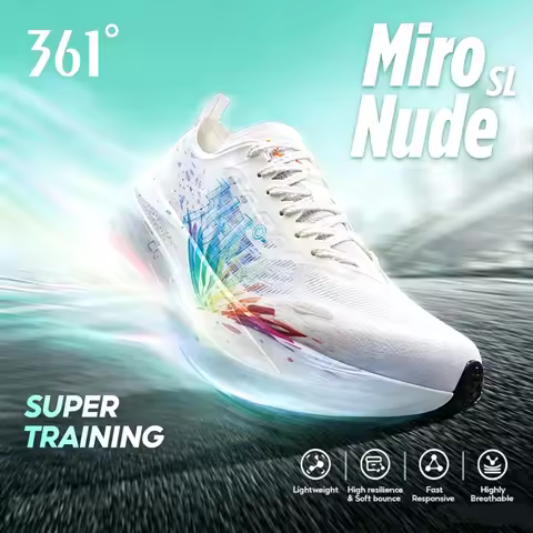 361 Degrees Miro Nude SL Running Shoes Lightweight Wear-resistant Breathable High Resilience Unisex 