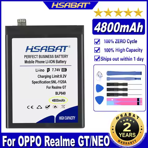 BLP849 Battery for OPPO Realme GT 5G / GT NEO C11 C12 5 V5 6i K5 X2 Narzo 20 30A C17 V3 Q3i 7i X50 X