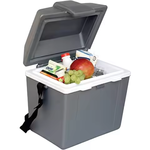 12V Iceless Portable 9.8 qt Electric Cooler Warmer for Car Truck Camper Boat Hard Sided Mini Fridge 