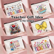 Teacher Gifts,Best Teacher Ever Makeup Bag - Cosmetic Bag For Women, Travel Essentials & School Pouc