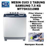 Mesin Cuci SAMSUNG 2 Tabung 7.5 KG WT75H3210MB